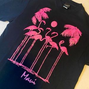 💥3 for $15💥 Single Stitch 80’s Maui Florida Flamingo Shirt.
